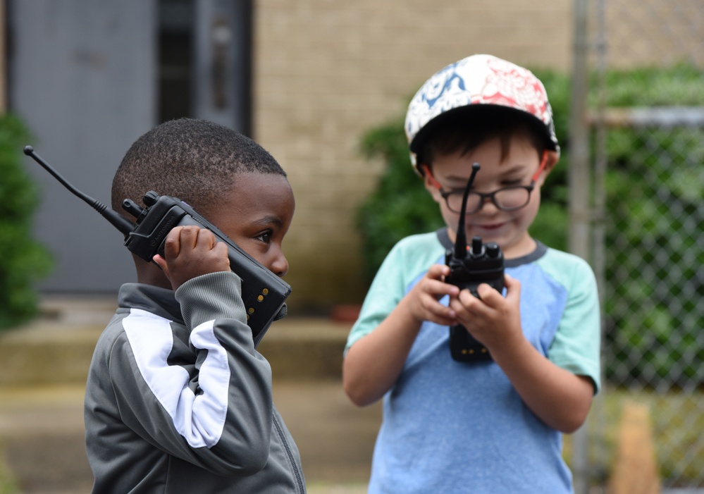 81st LRS combine work and play with kids