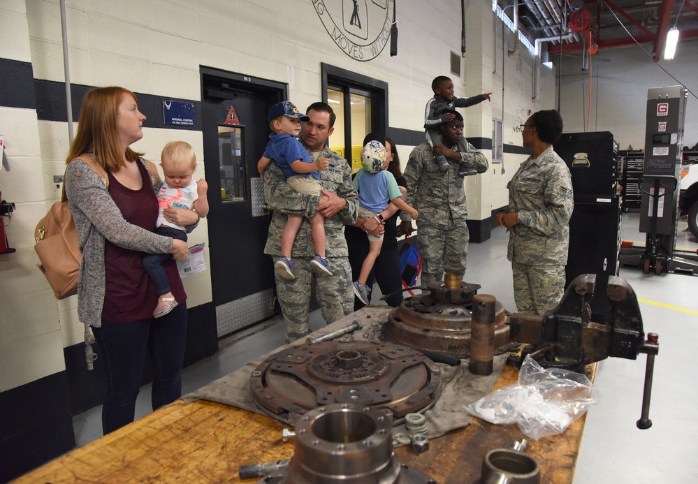 81st LRS combine work and play with kids