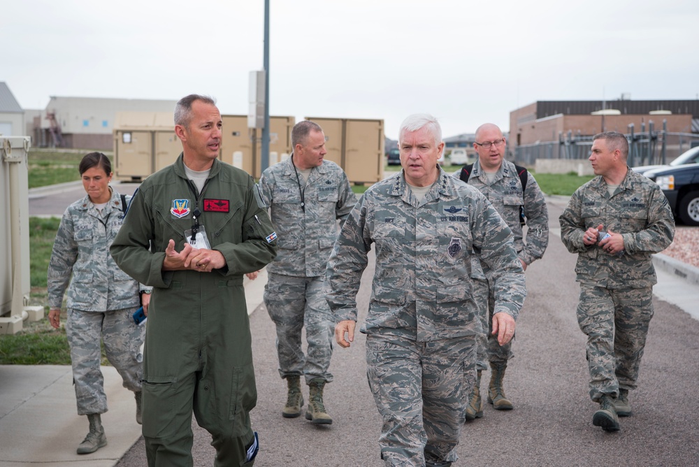 Lt. Gen. Rice's Visit to the Colorado Air National Guard