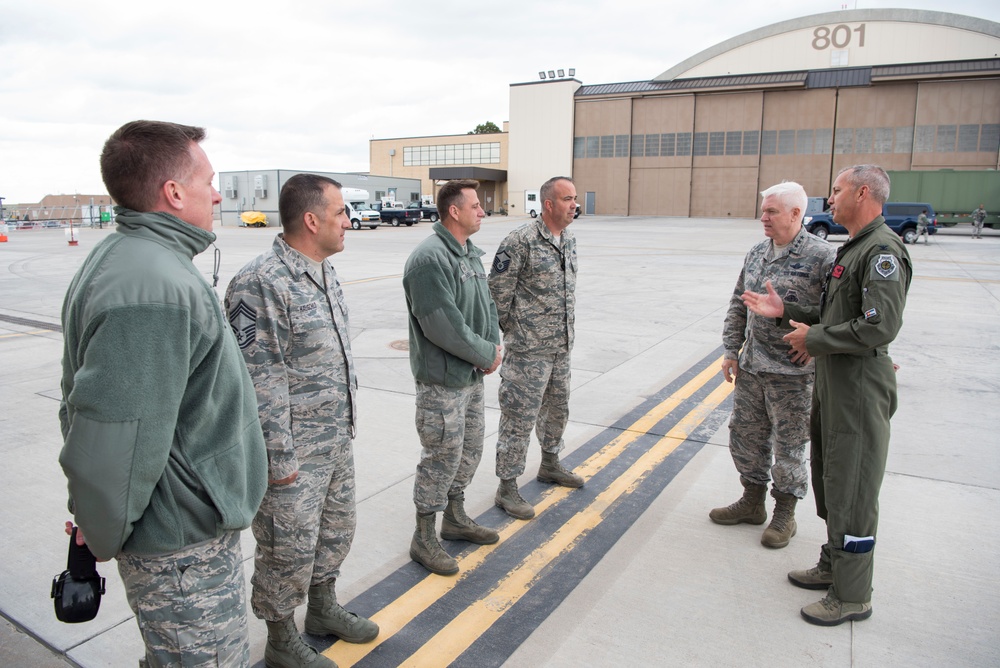Lt. Gen. Rice's Visit to the Colorado Air National Guard
