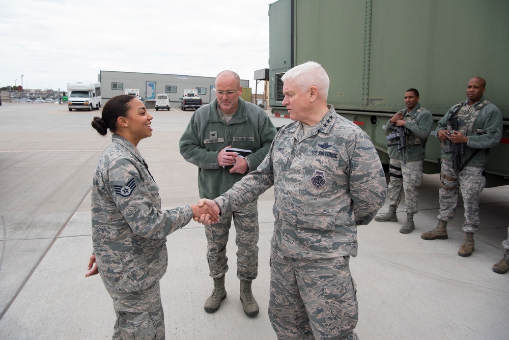 Lt. Gen. Rice's Visit to the Colorado Air National Guard