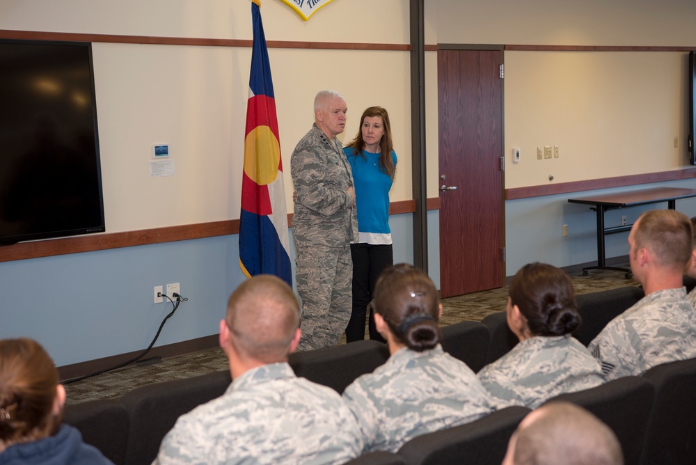 Lt. Gen. Rice's Visit to the Colorado Air National Guard
