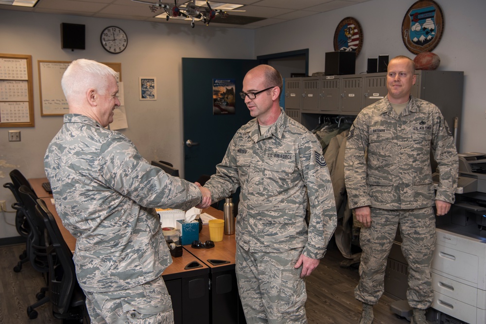 Lt. Gen. Rice's Visit to the Colorado Air National Guard