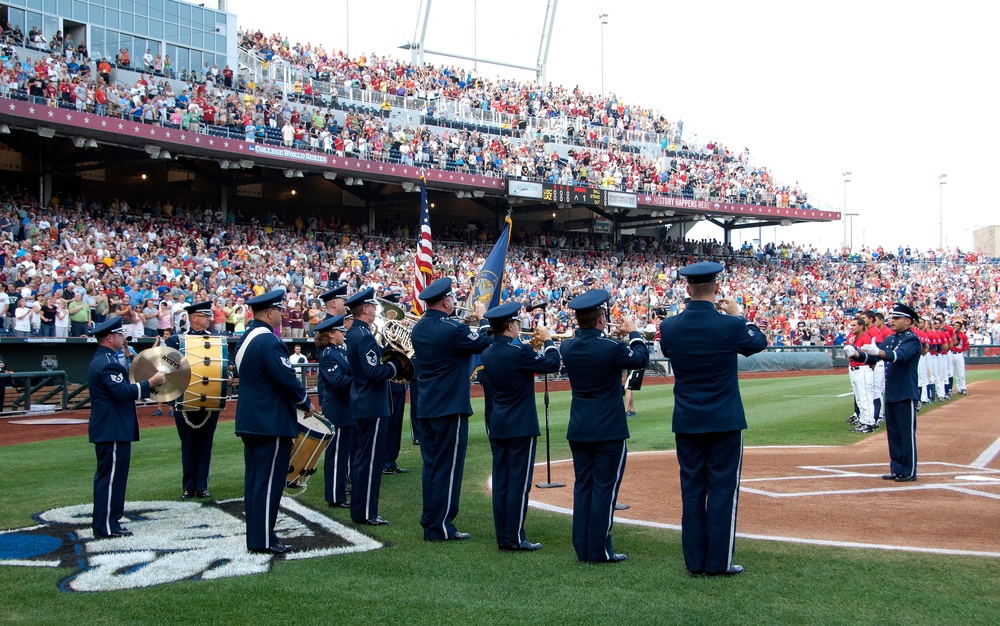 Team Offutt enjoys a day at the College World Series