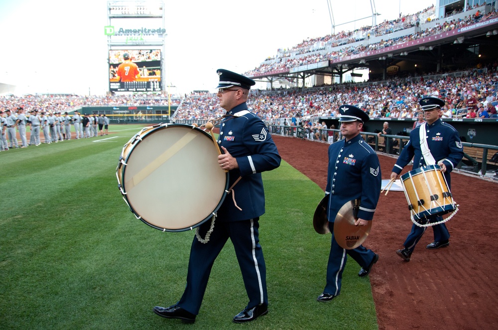 Team Offutt enjoys a day at the College World Series