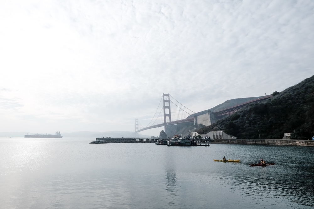 Kayakers heading out