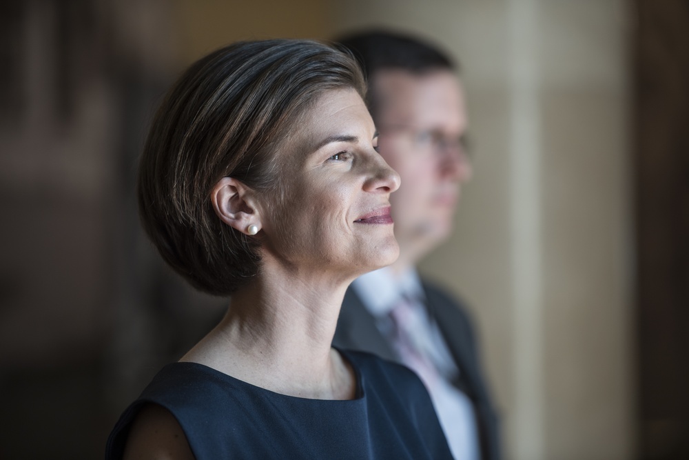 Macedonian Defense Minister Radmila Shekerinska Participates in an Armed Forces Full Honors Wreath-Laying Ceremony at the Tomb of the Unknown Soldier