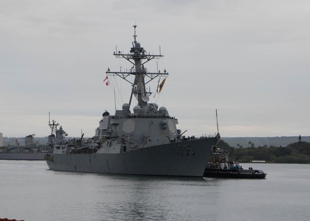 USS Dewey Makes Port Visit to Pearl Harbor, Hawaii