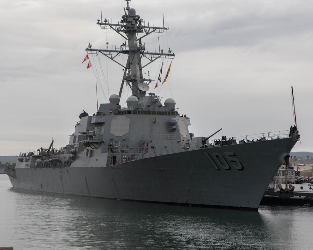 USS Dewey Makes Port Visit to Pearl Harbor, Hawaii