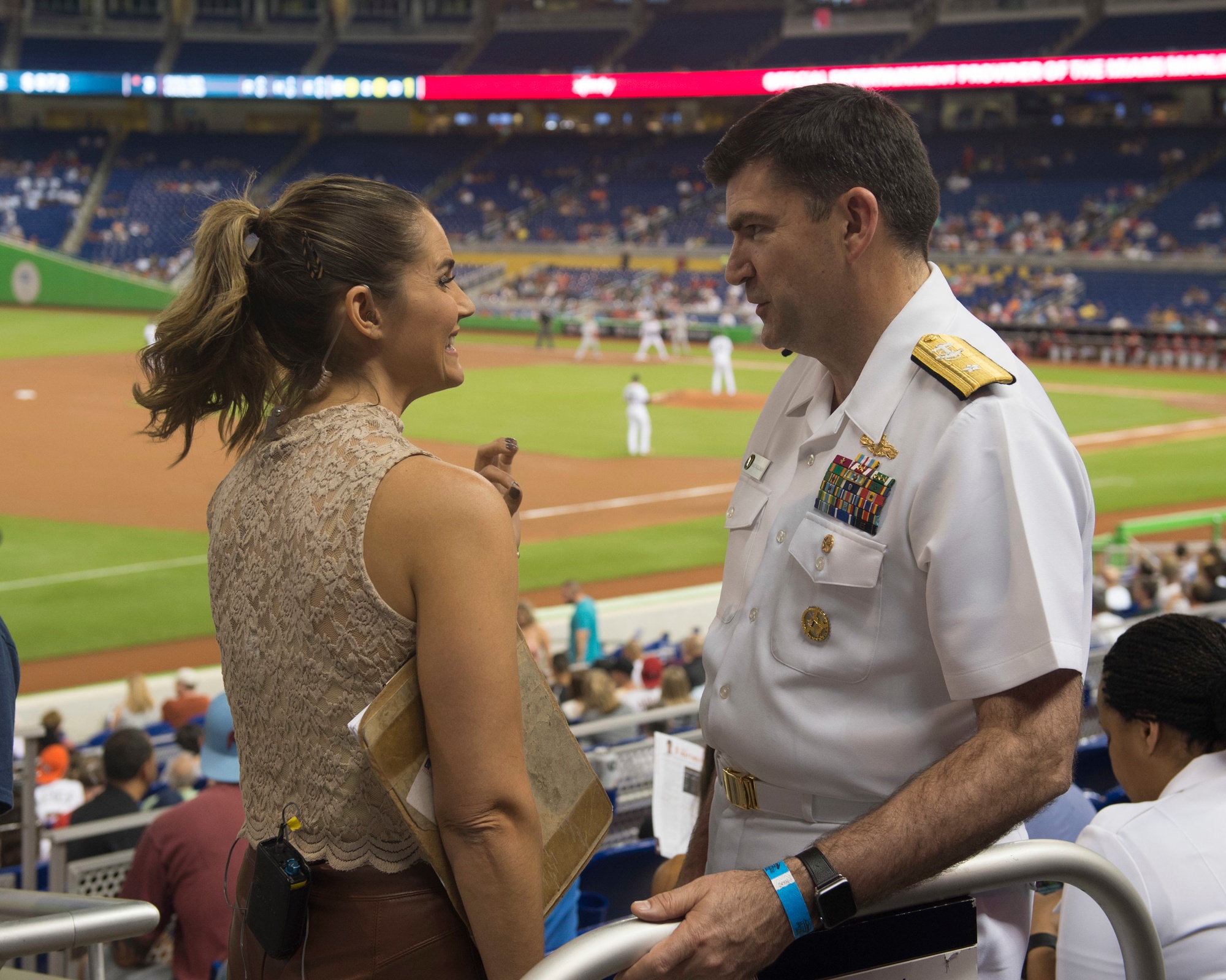 DVIDS - Images - Fleet Week Night at Miami Marlins Game [Image 7