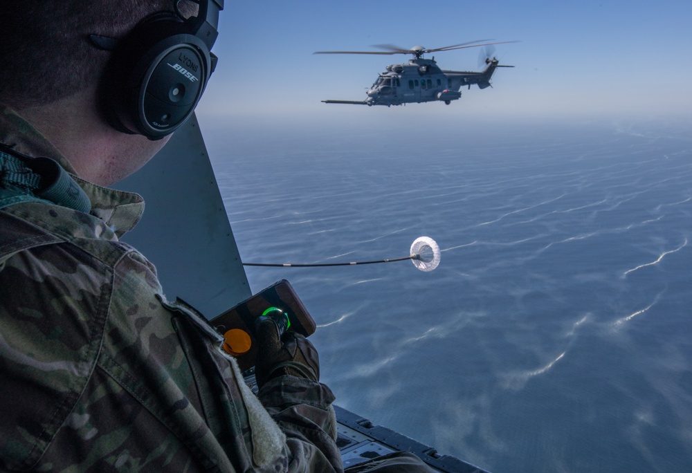 Dark Dune 18 Helicopter Air-to-Air Refueling