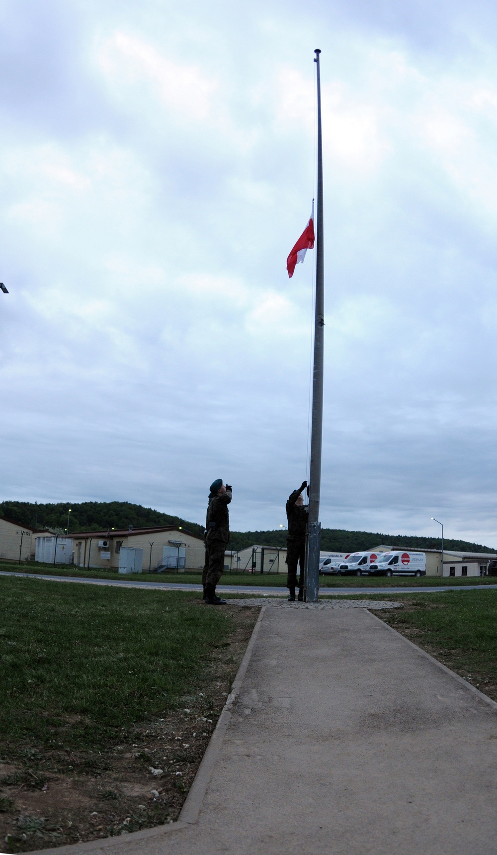 Soldiers celebrate Polish Flag Day during Combined Resolve