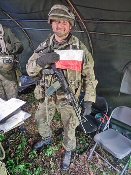 Soldiers celebrate Polish Flag Day during Combined Resolve