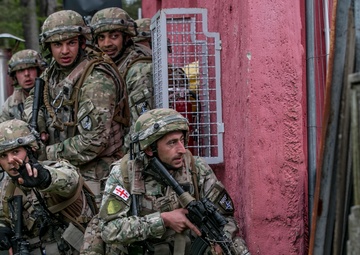 Georgian, 2nd ABCT Soldiers Work Side-By-Side at Hohenfels Training Area