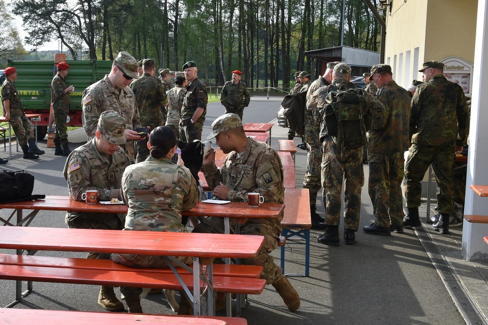 German army reserve ruck march with 18th CSSB