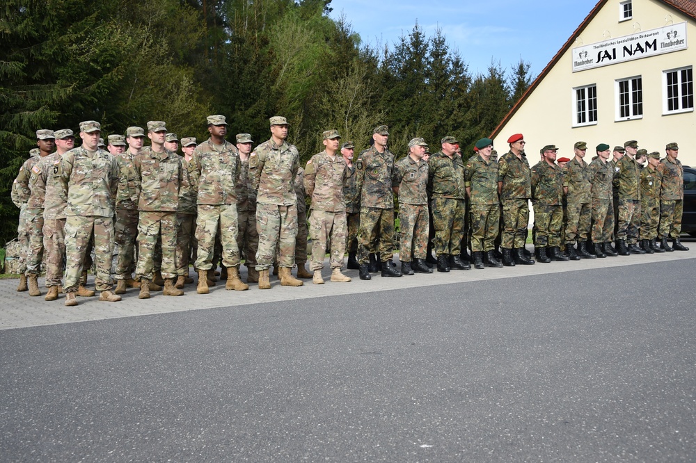 German army reserve ruck march with 18th CSSB