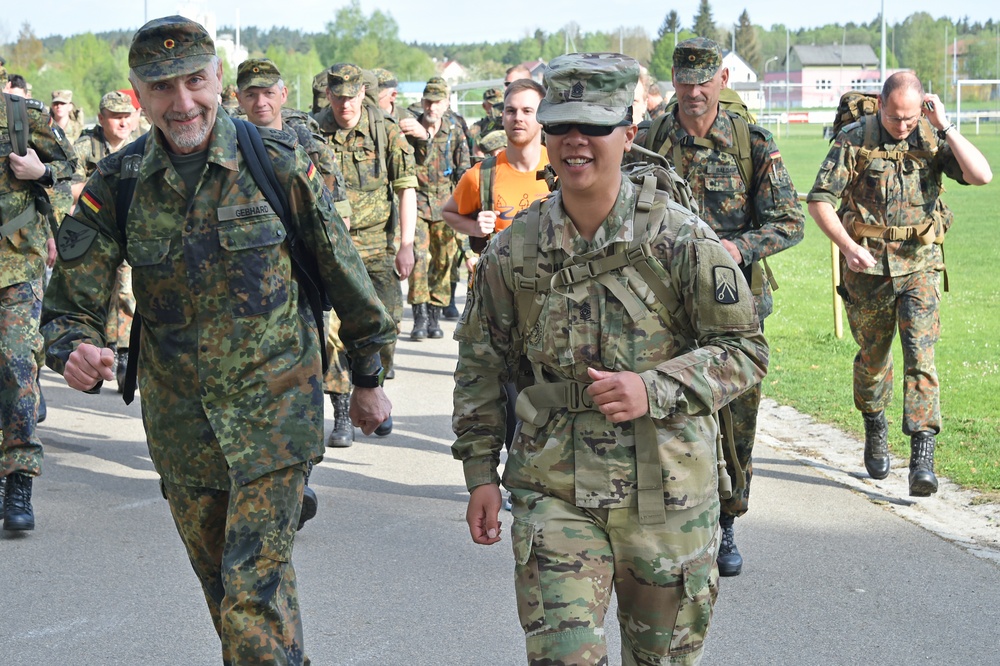 German army reserve ruck march with 18th CSSB