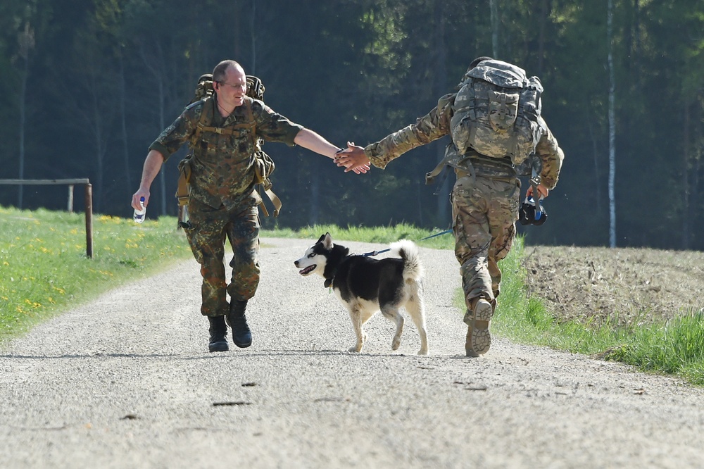 German army reserve ruck march with 18th CSSB