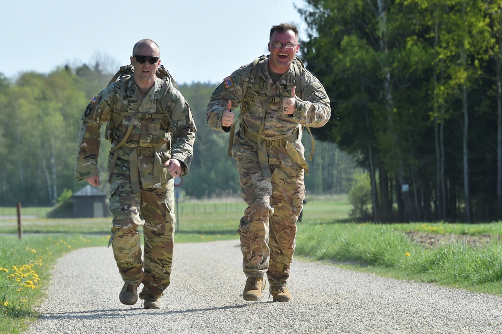 German army reserve ruck march with 18th CSSB