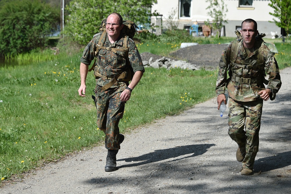 German army reserve ruck march with 18th CSSB