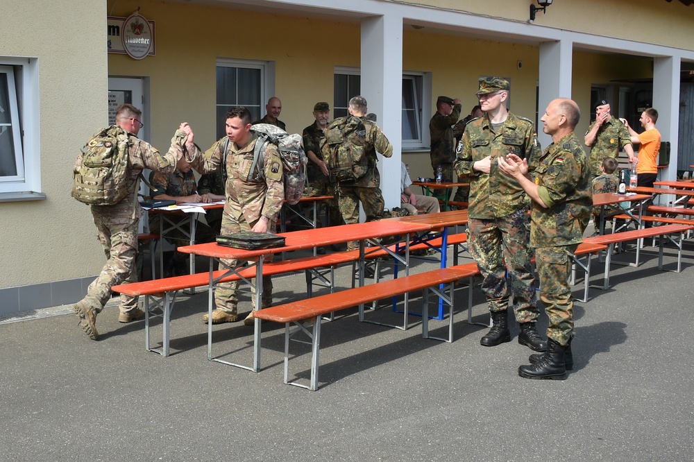 German army reserve ruck march with 18th CSSB