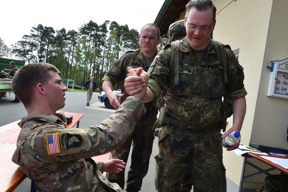 German army reserve ruck march with 18th CSSB