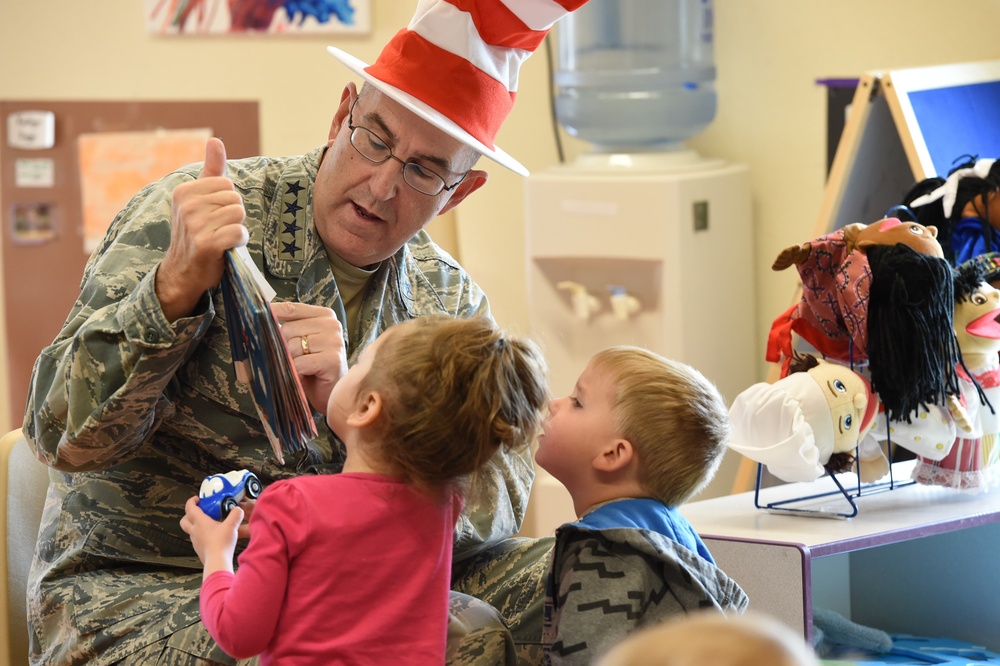 USSTRATCOM Senior Leaders Read to Future Leaders