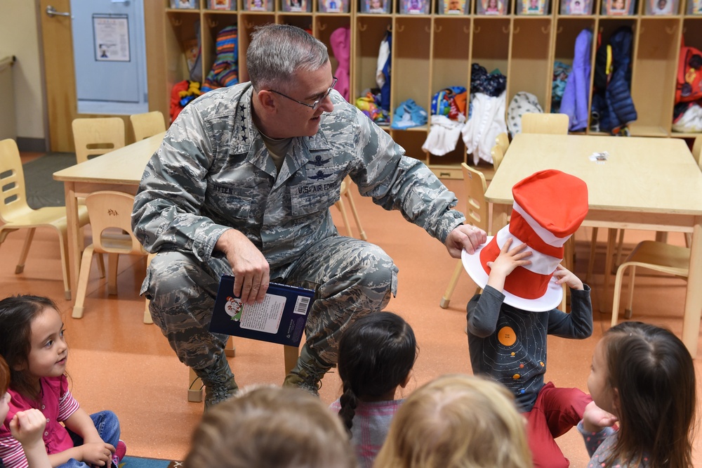 USSTRATCOM Senior Leaders Read to Future Leaders