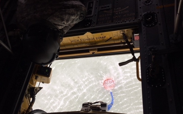 EAATS ATB-Cargo conducts water bucket operations in support of controlled burns with DMVA Department of Forestry and Wildlife