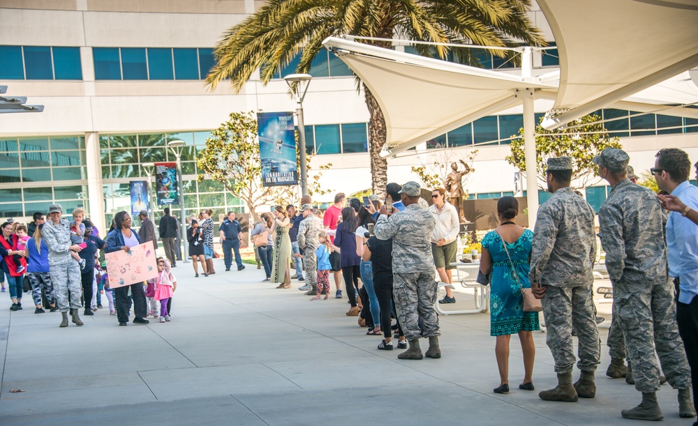 Highlights the personal sacrifices children of those in uniform make daily.