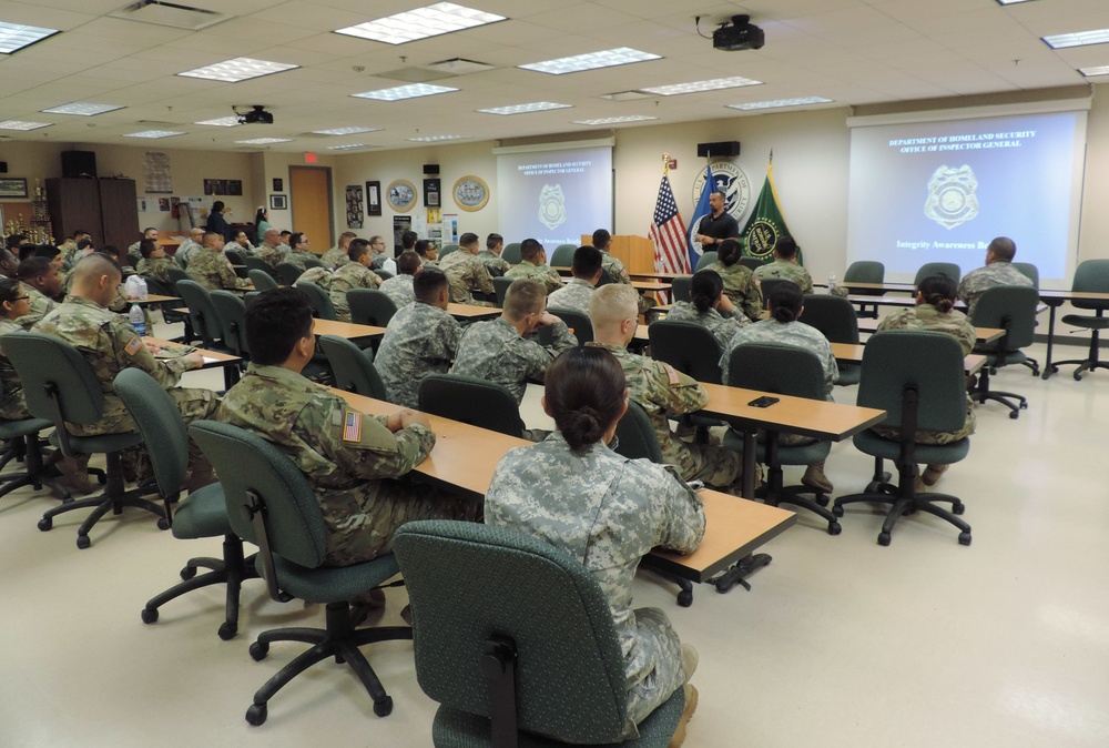 National Guard troops receive briefing at McAllen Border Secotr