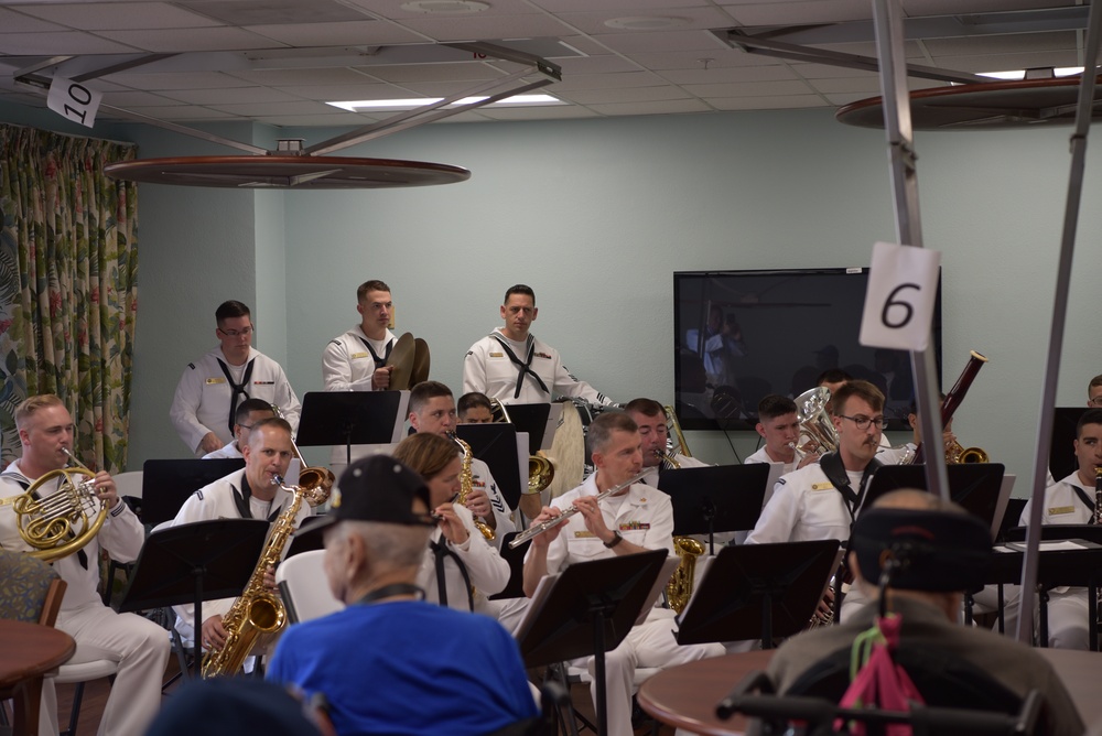 Navy Band Southeast performs for the Miami VA Healthcare System