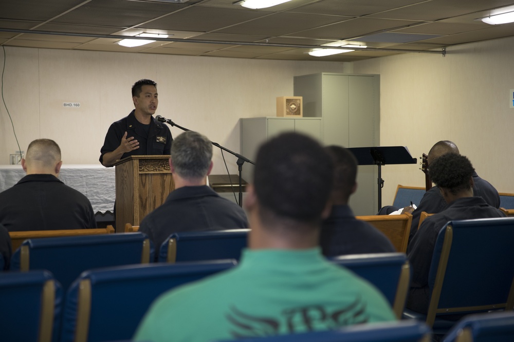 National Day of Prayer onboard USS Gerald R. Ford