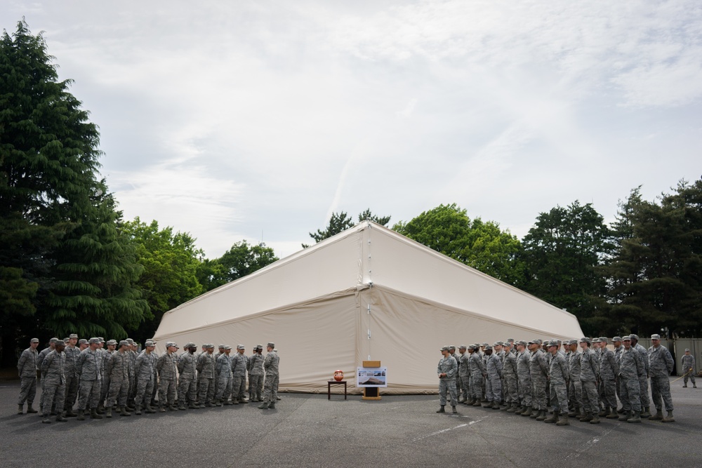 Yokota completes 4k dome shelters