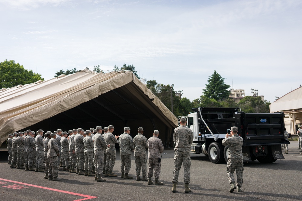 Yokota completes 4k dome shelters