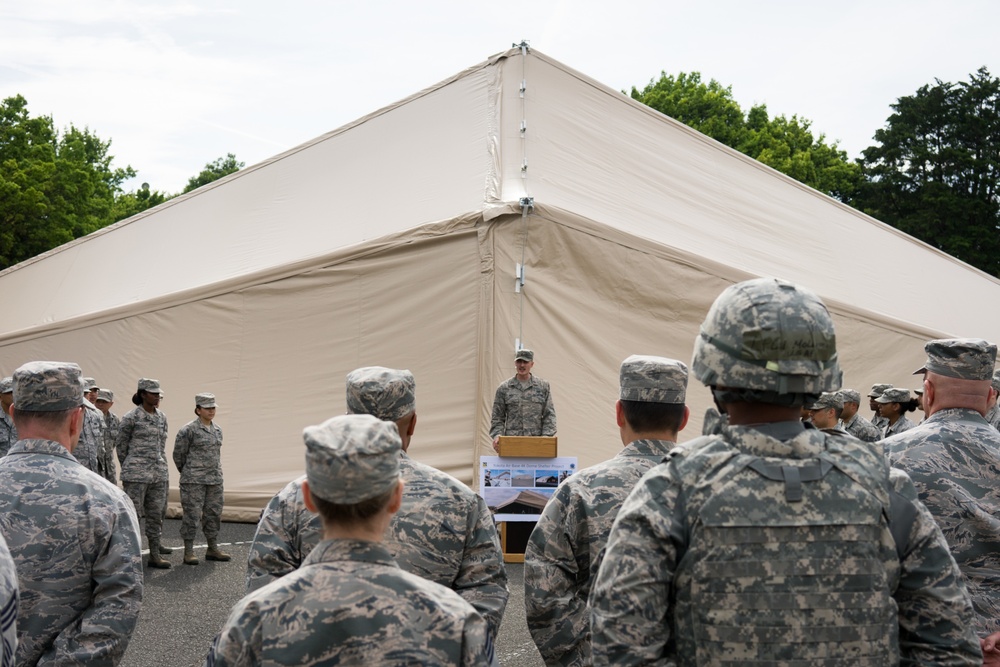 Yokota completes 4k dome shelters