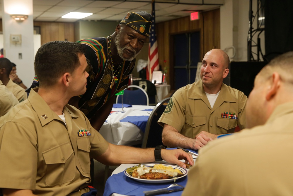A Salute From The Old To The New: Fort Lauderdale Veterans show support for Marines