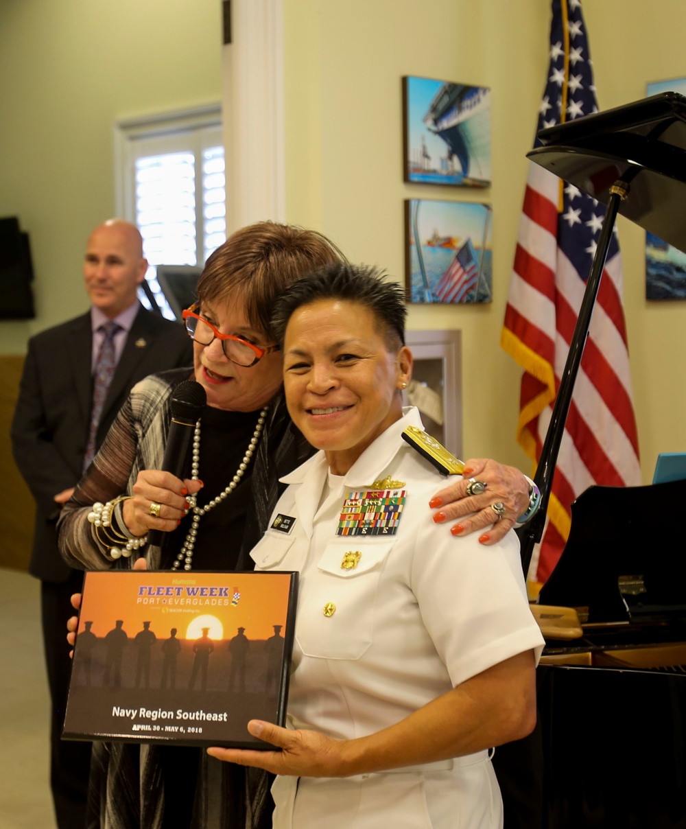 Commanding Officers Reception: U.S. Marines And Sailors Come Together For An Awards Ceremony