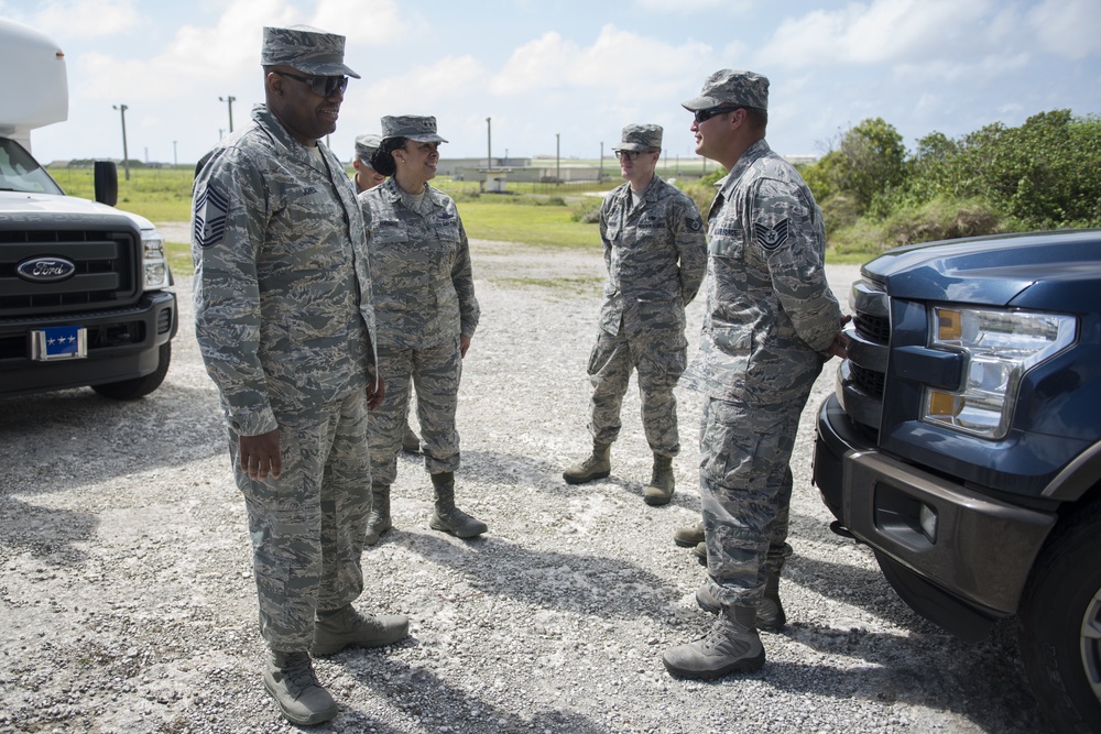 Air Force Inspector General visits Andersen investigators, emergency managers