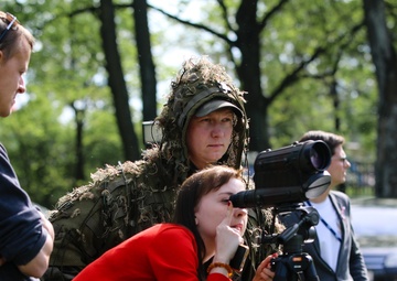 NATO Soldiers Help Celebrate Polish Flag Day