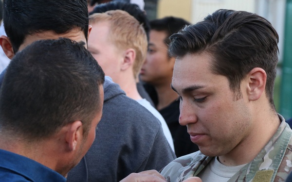 Multinational airborne Rangers exchange wings at Joint Warfighting Assessment