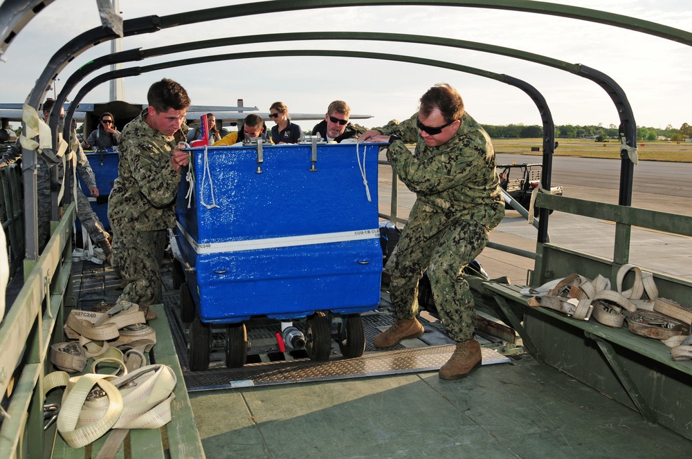 NCG 2 Seabees Move Dolphins to IMMS
