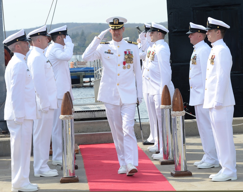 Commander, Submarine Squadron (COMSUBRON) 12 Holds a Change of Command Ceremony