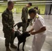 Rear Admiral Bolivar recognizes Military Working Dogs and Handlers