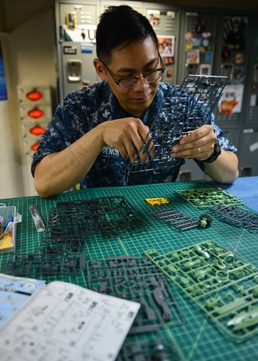 Sailor Builds Model