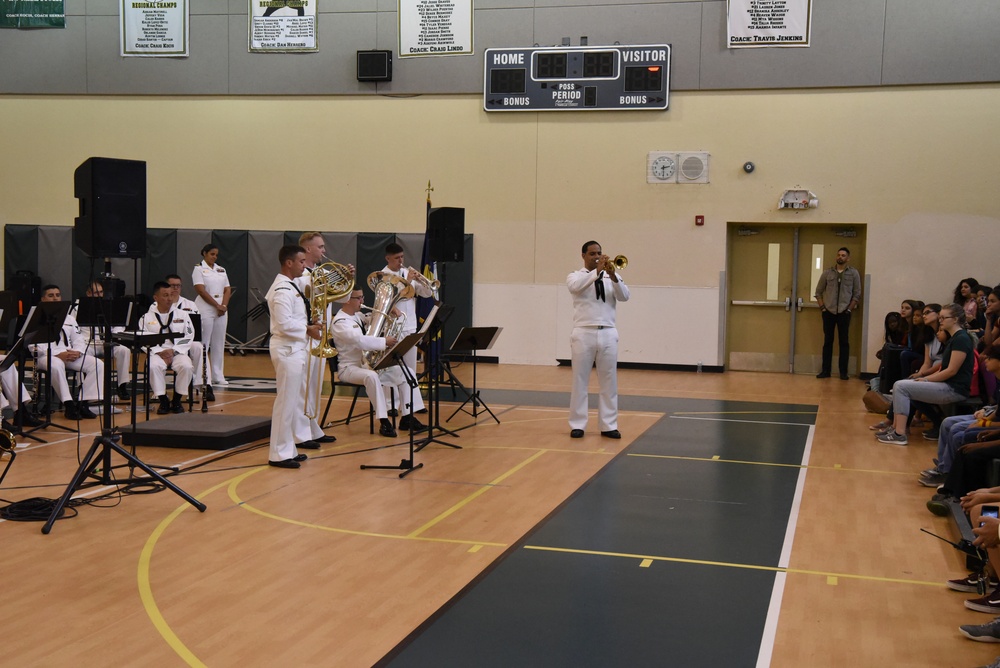 Navy Band Southeast performs for Glades Middle School Students