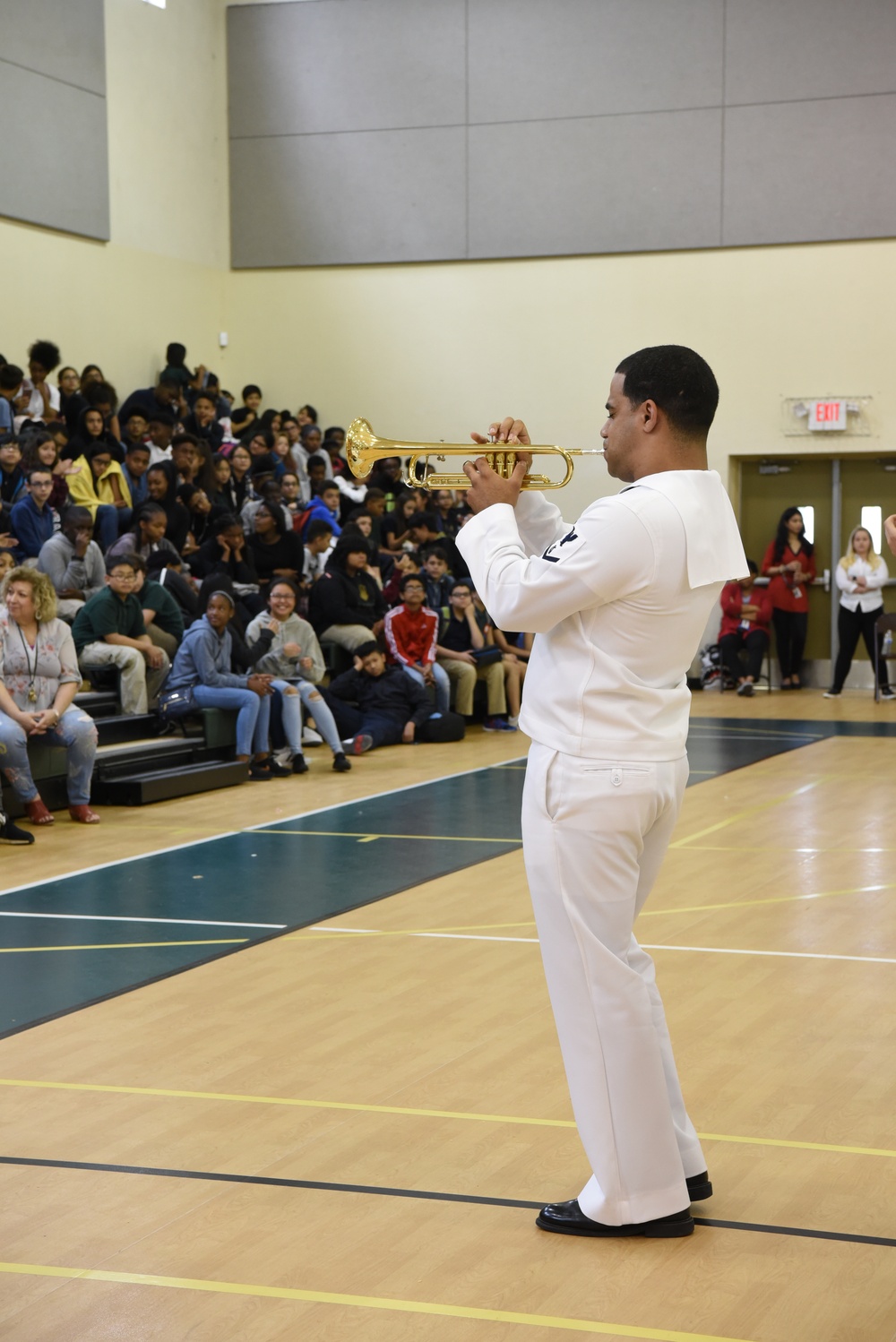 Navy Band Southeast performs for Glades Middle School Students