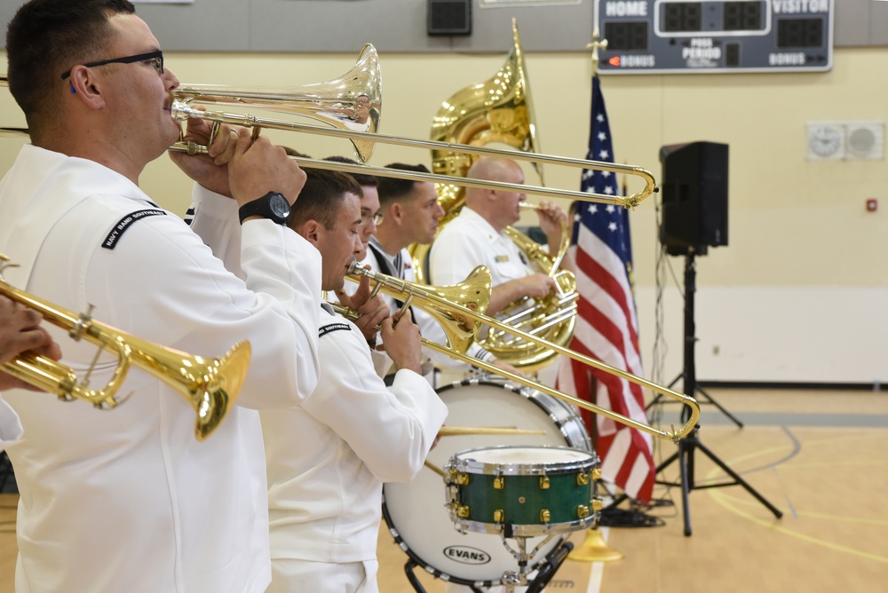 Navy Band Southeast performs for Glades Middle School Students