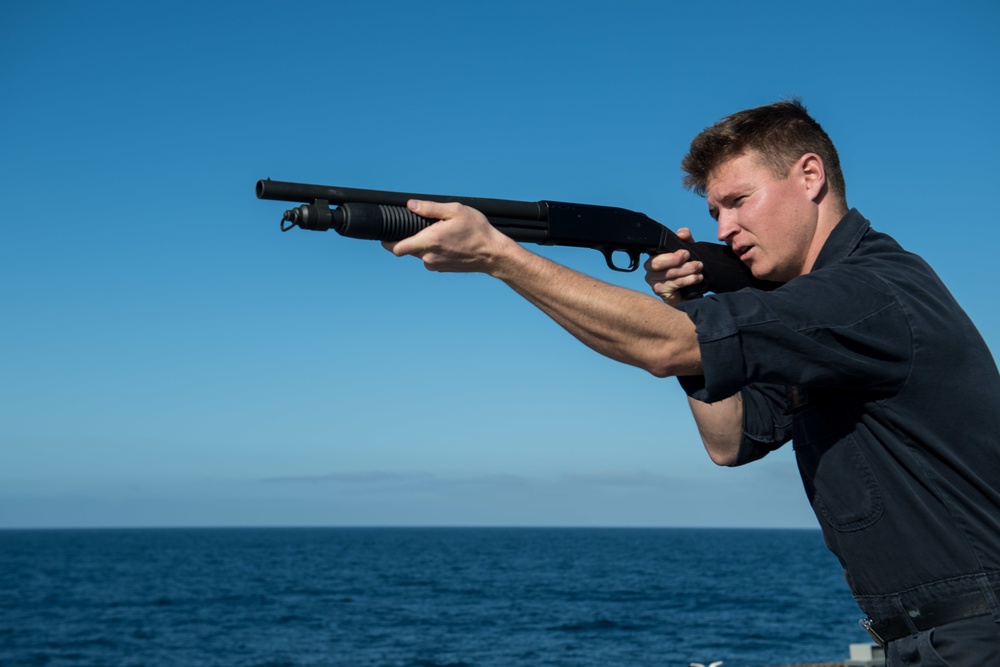 Pearl Harbor Conducts Gun Qualification Shoot