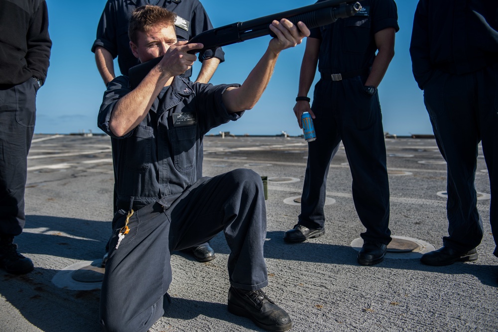 Pearl Harbor Conducts Gun Qualification Shoot